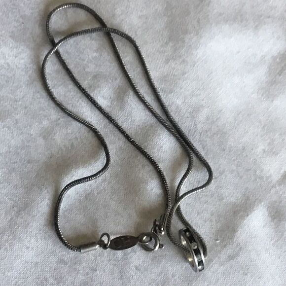 $8 or 3/$15. Silvertone Snakechain Necklace - Picture 2 of 9